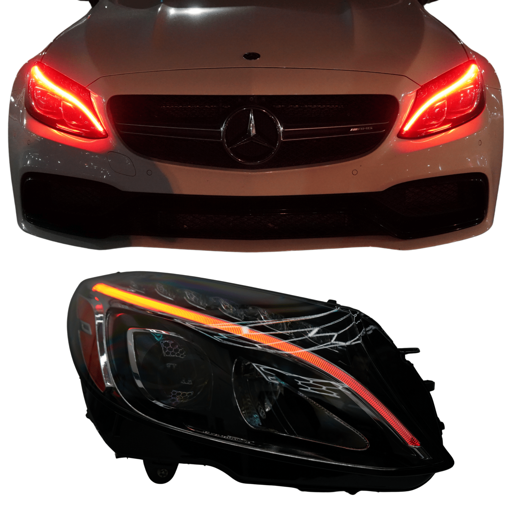 Mercedes Benz C - Class RGBW Multicolor DRL Boards (2015 - 2023) - Speedlogix
