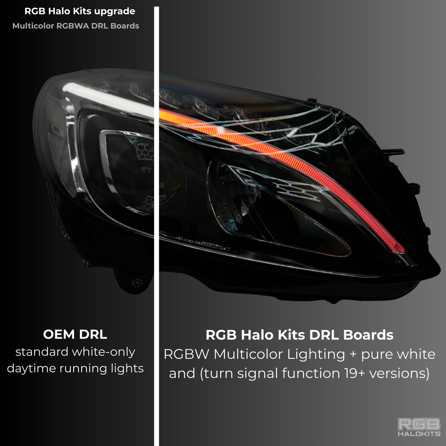 Mercedes Benz C - Class RGBW Multicolor DRL Boards (2015 - 2023) - Speedlogix