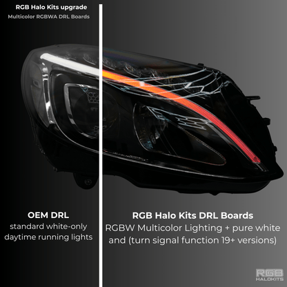 Mercedes Benz C - Class RGBW Multicolor DRL Boards (2015 - 2023) - Speedlogix
