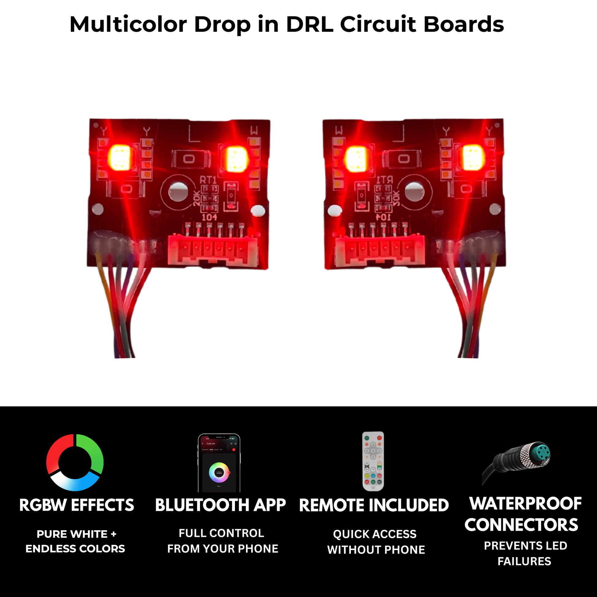 Mercedes Benz C - Class RGBW Multicolor DRL Boards (2015 - 2023) - Speedlogix