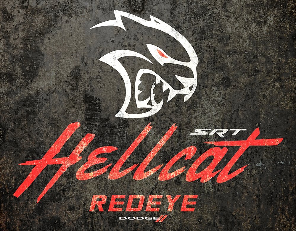 Metal Sign - Dodge Hellcat Redeye - Speedlogix
