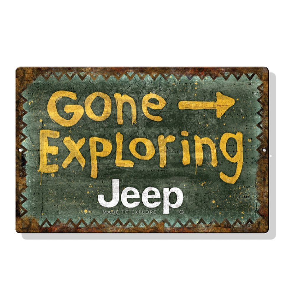 Metal Sign - Jeep Gone Exploring - Speedlogix