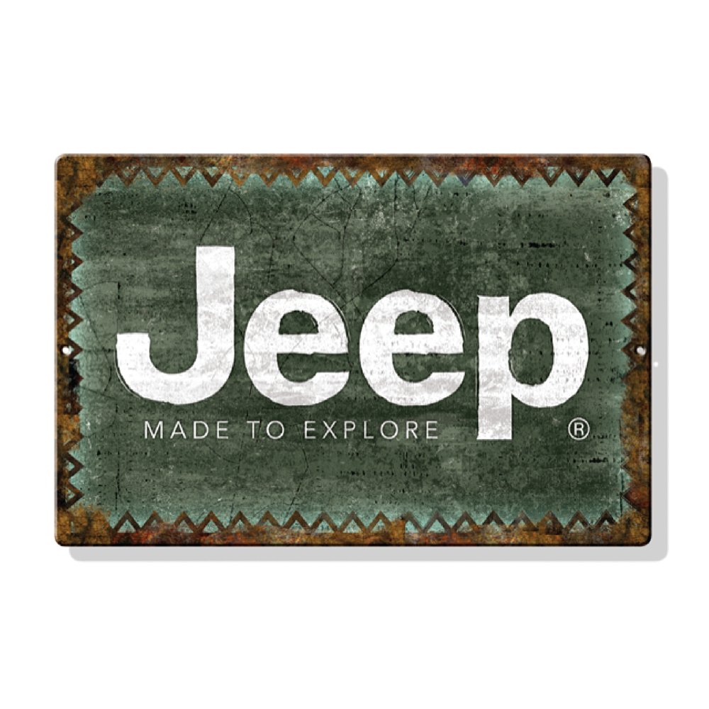 Metal Sign - Jeep Made To Explore - Speedlogix