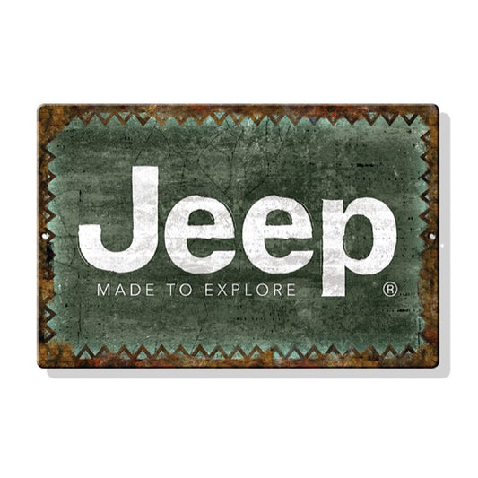 Metal Sign - Jeep Made To Explore - Speedlogix