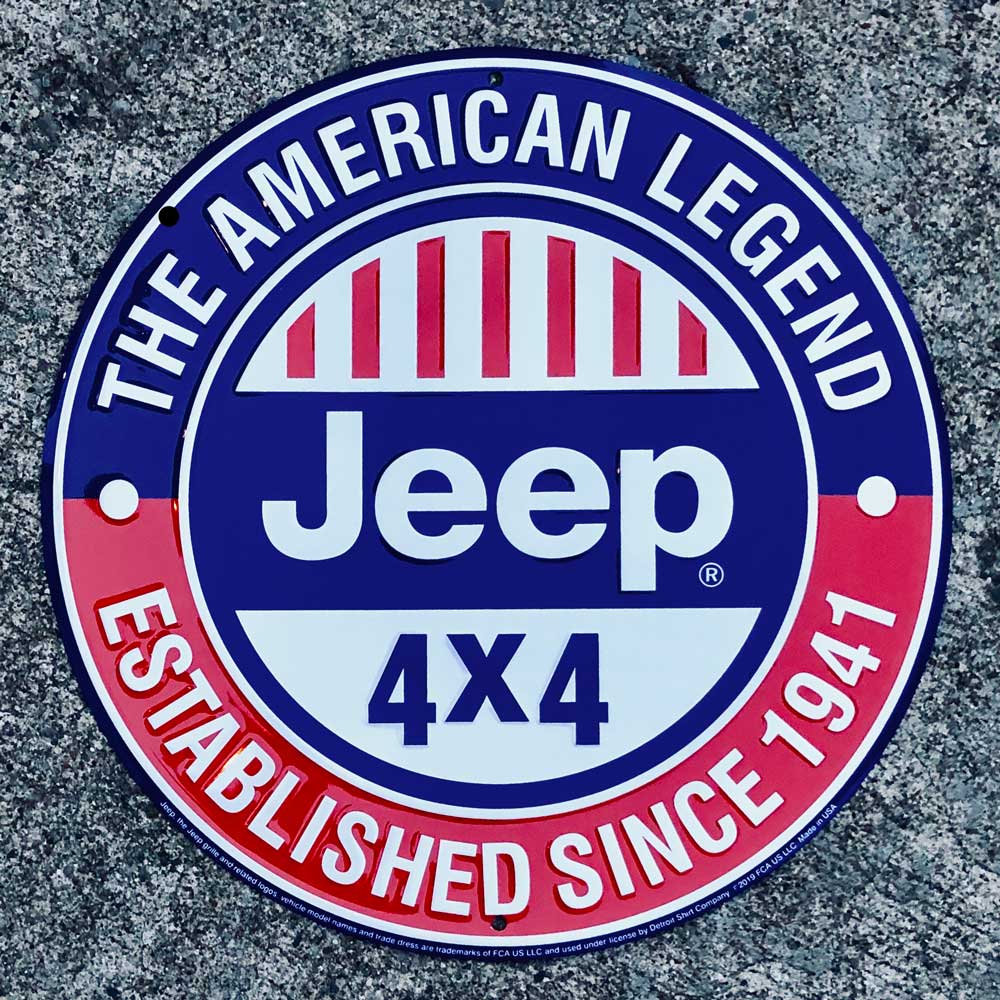Metal Sign - Jeep The American Legend - Speedlogix
