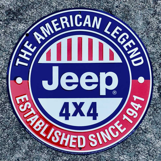 Metal Sign - Jeep The American Legend - Speedlogix