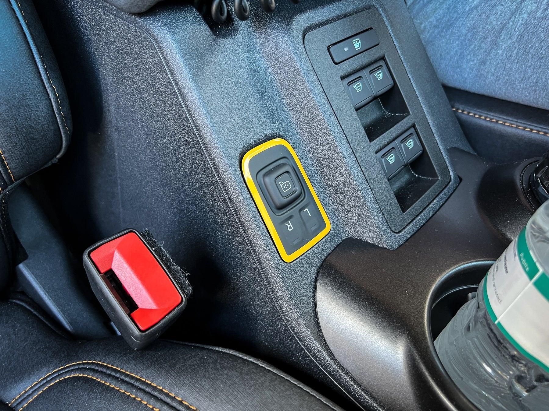 Mirror Adjustment Switch Outline Overlay - 2021+ Bronco - Speedlogix