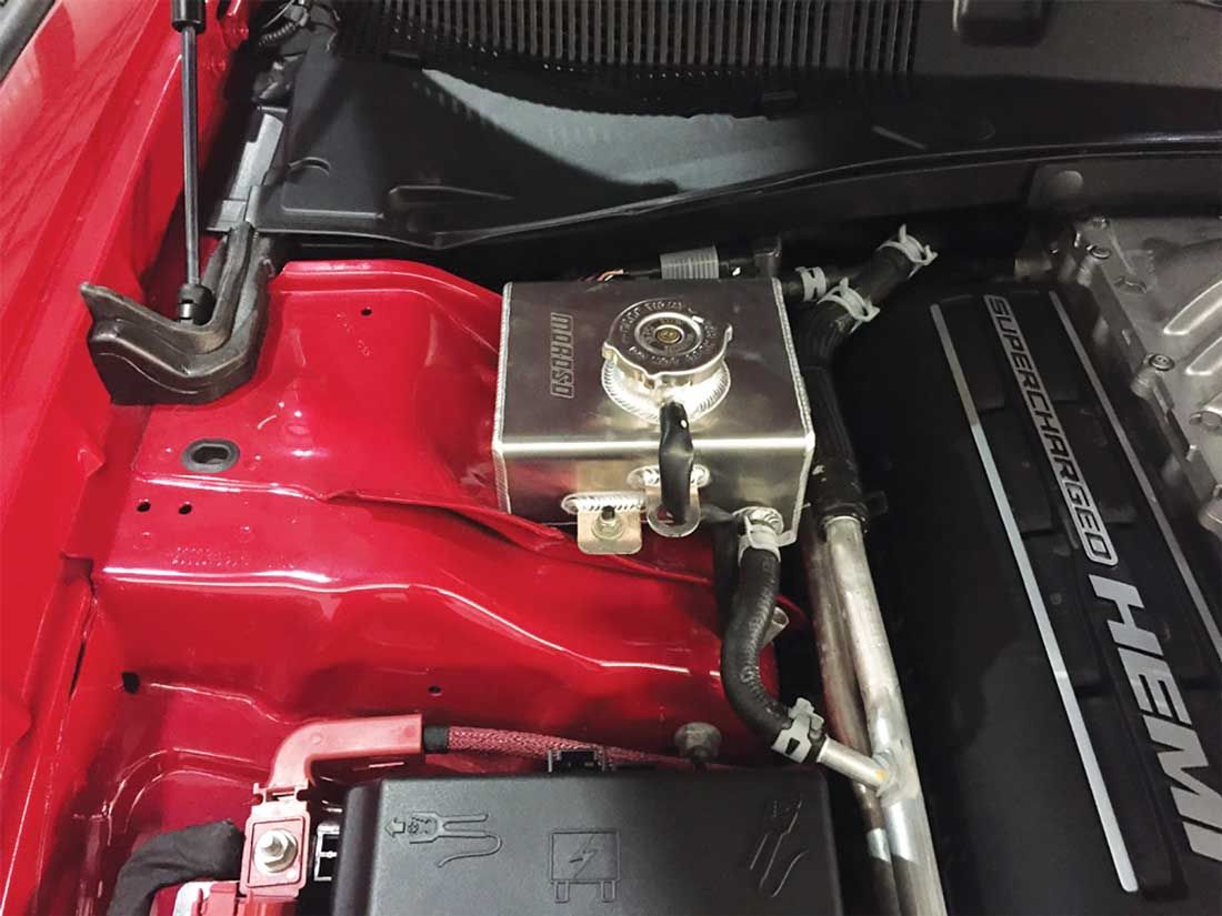 Moroso Supercharger Coolant Tank 2015 - 2023 Challenger/Charger 6.2L - Speedlogix