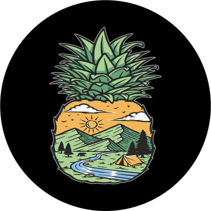 Mountain & River Inside Pineapple Bronco Spare Tire Cover - Speedlogix