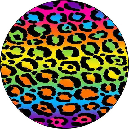 Multicolor Leopard Print Bronco Spare Tire Cover - Speedlogix