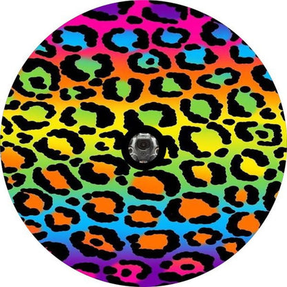 Multicolor Leopard Print Bronco Spare Tire Cover - Speedlogix