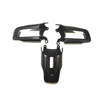 MUSTANG 15 - 23 CARBON FIBER STEERING WHEEL BUTTON TRIM REPLACEMENT - Speedlogix