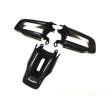MUSTANG 15 - 23 CARBON FIBER STEERING WHEEL BUTTON TRIM REPLACEMENT - Speedlogix