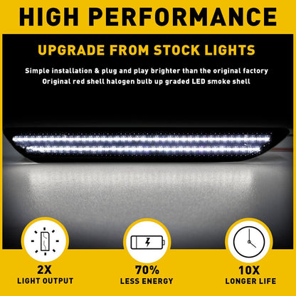 MUSTANG 15 - 23 REAR SMOKED LED SIDE MARKERS - Speedlogix