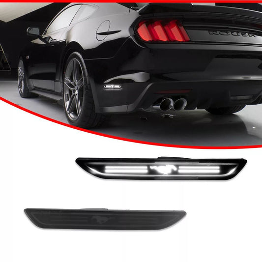 MUSTANG 15 - 23 REAR SMOKED MUSTANG LED SIDE MARKERS - Speedlogix