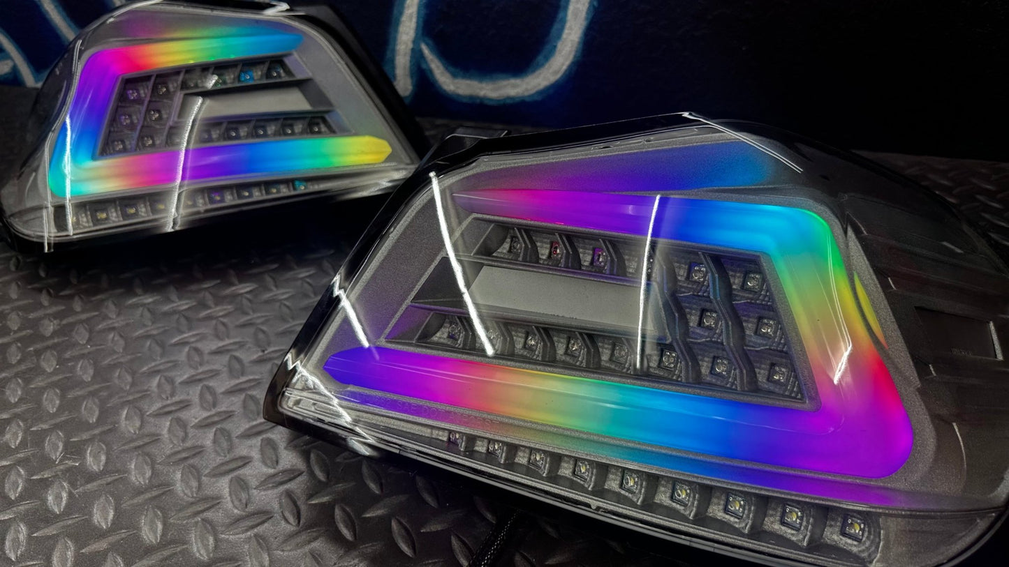 NTXGlow Clear Color Shifting Spec D Tail Lights (2015 - 2021 Subaru WRX) - Speedlogix
