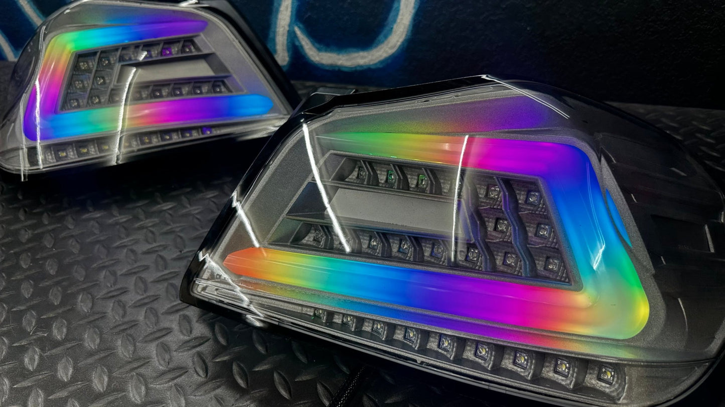 NTXGlow Clear Color Shifting Spec D Tail Lights (2015 - 2021 Subaru WRX) - Speedlogix