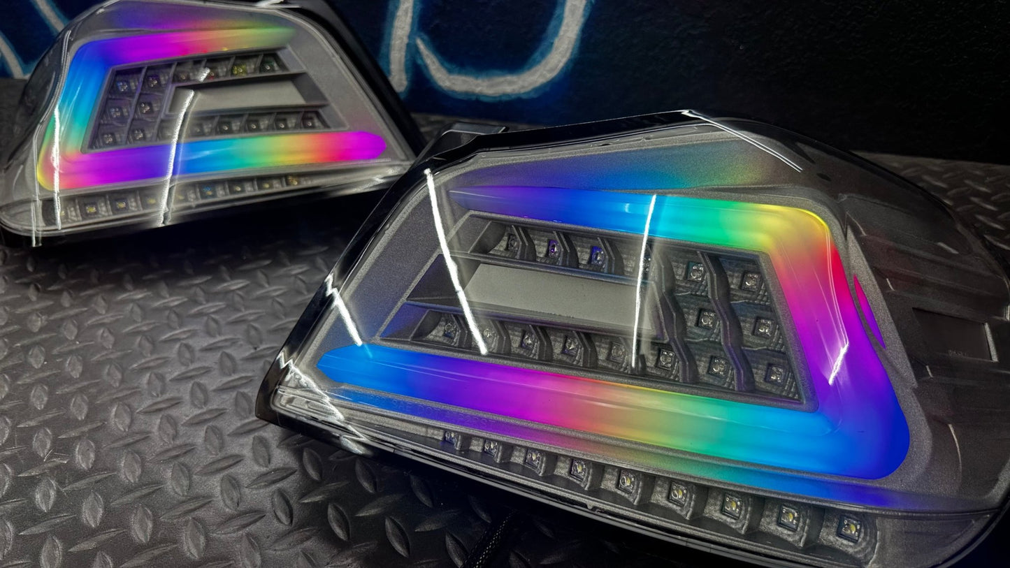 NTXGlow Clear Color Shifting Spec D Tail Lights (2015 - 2021 Subaru WRX) - Speedlogix