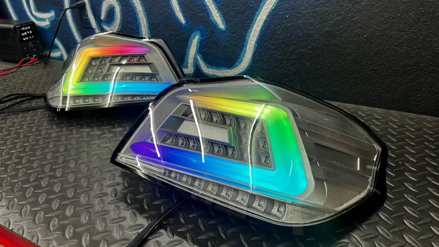 NTXGlow Clear Color Shifting Spec D Tail Lights (2015 - 2021 Subaru WRX) - Speedlogix