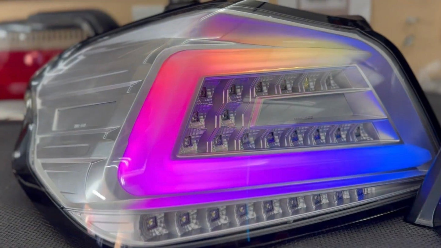 NTXGlow Clear Color Shifting Spec D Tail Lights (2015 - 2021 Subaru WRX) - Speedlogix