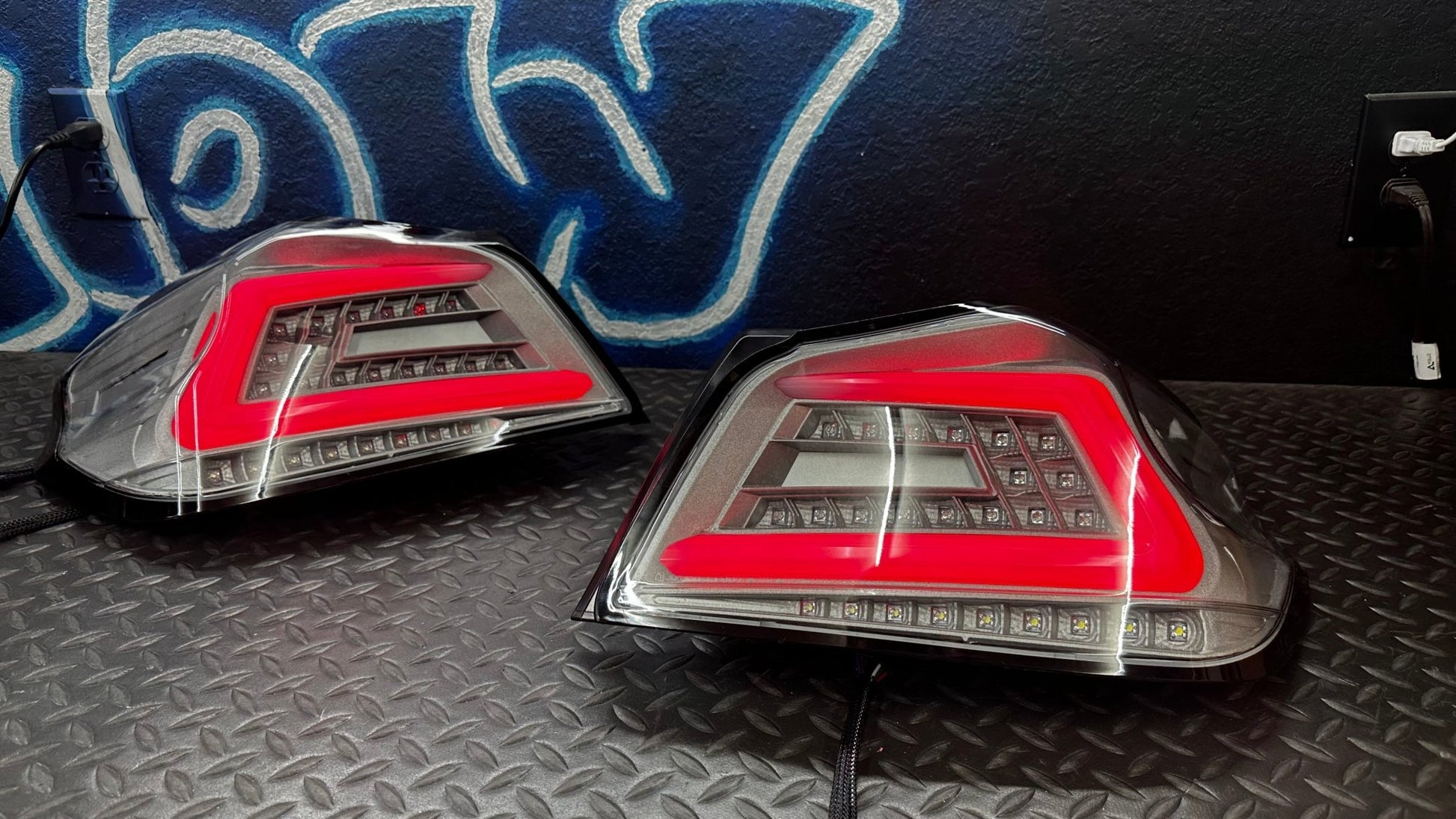 NTXGlow Clear Color Shifting Spec D Tail Lights (2015 - 2021 Subaru WRX) - Speedlogix