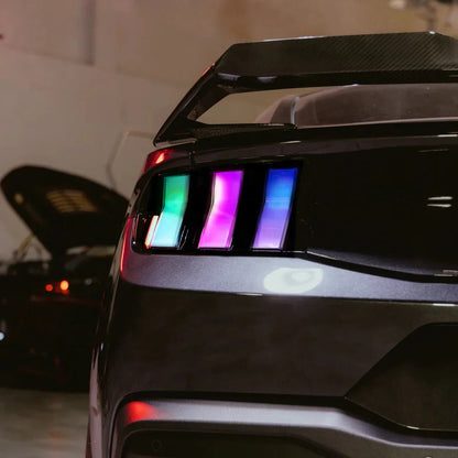 NTXGlow Clear RGB Tail Lights (2024+ Ford Mustang) - Speedlogix