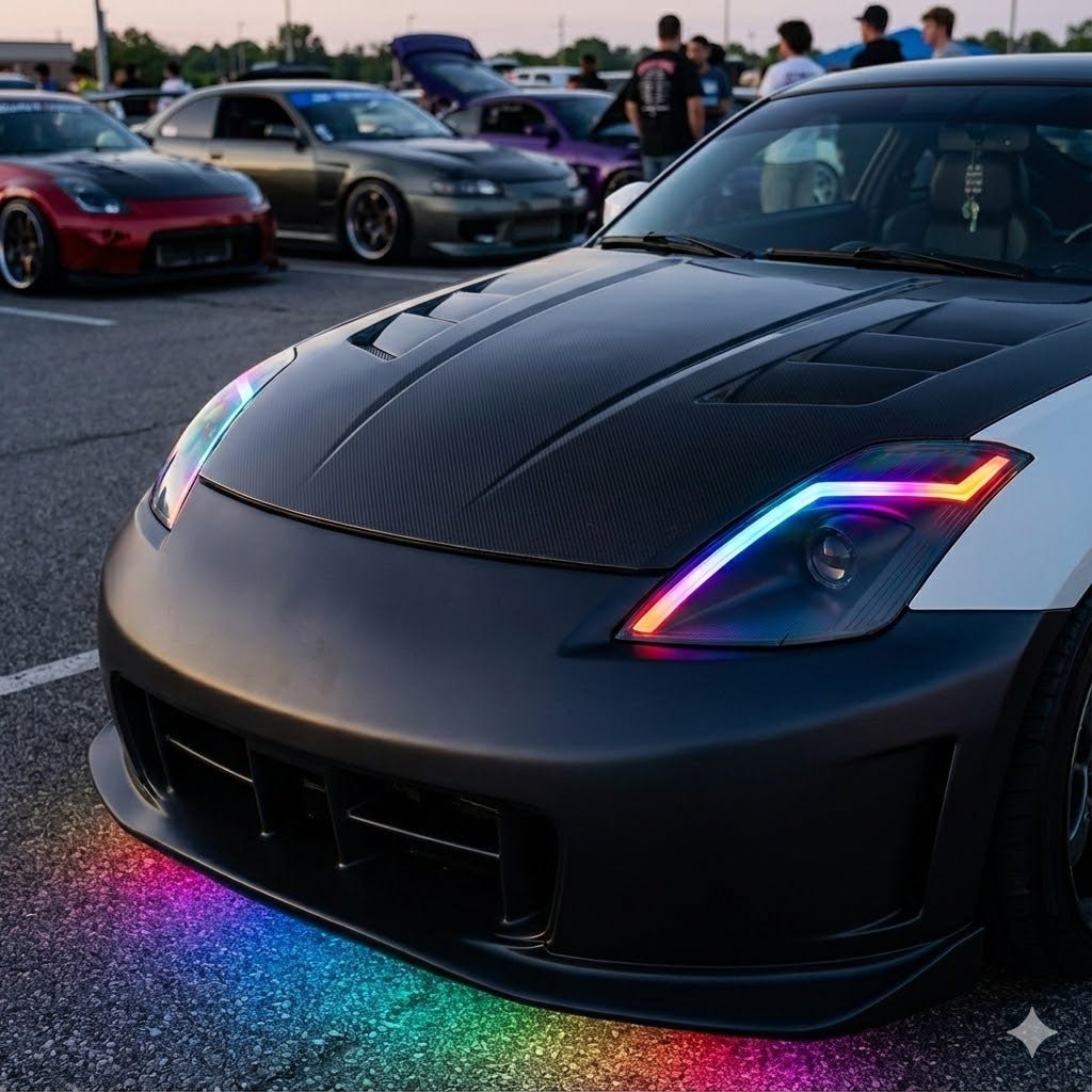 NTXGLOW RGB headlights (2006 - 2009 nissan 350z) - Speedlogix