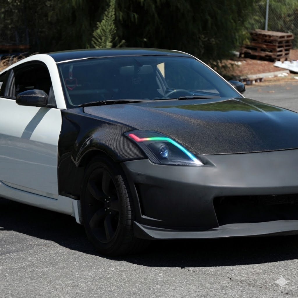 NTXGLOW RGB headlights (2006 - 2009 nissan 350z) - Speedlogix
