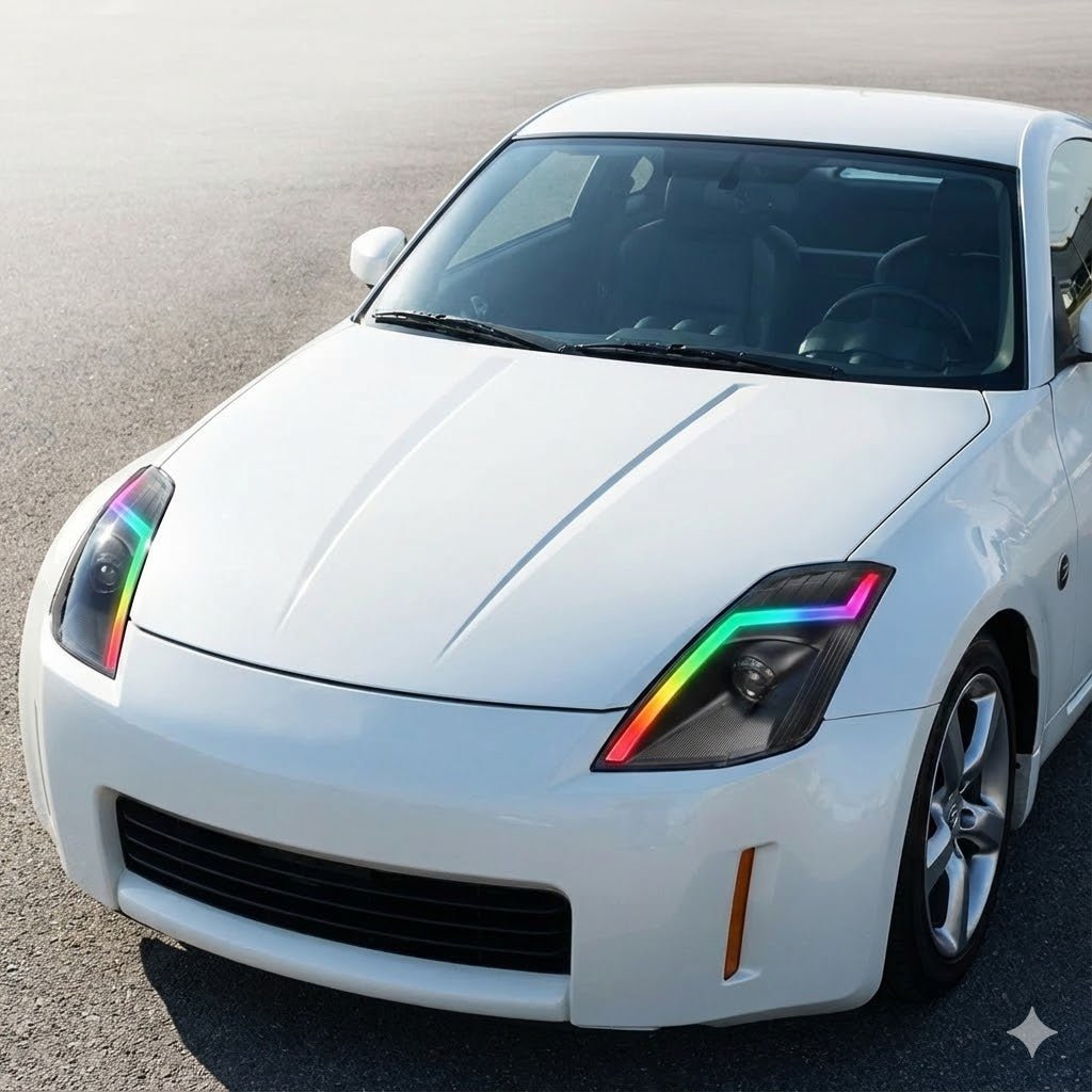 NTXGLOW RGB headlights (2006 - 2009 nissan 350z) - Speedlogix