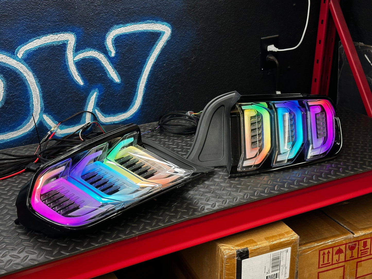 NTXGLOW RGB tail lights (2015 - 2023 Ford Mustang) - Speedlogix