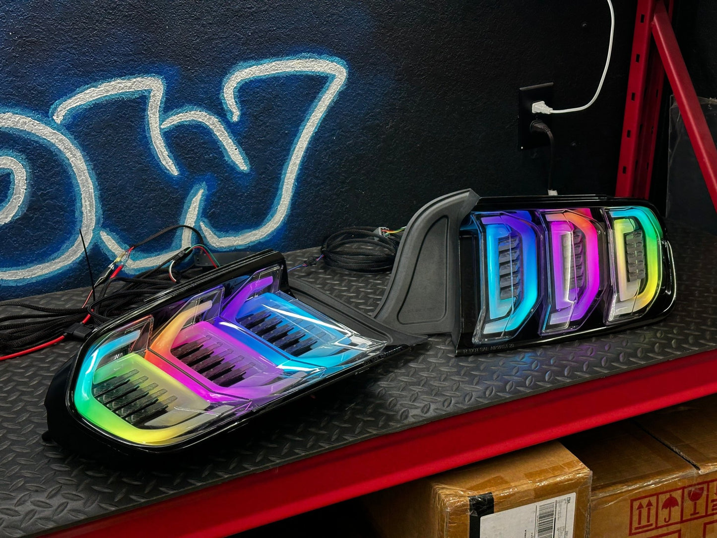 NTXGLOW RGB tail lights (2015 - 2023 Ford Mustang) - Speedlogix