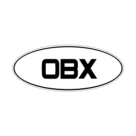 "OBX" Rear Oval Emblem Overlays (Printed Series) - 2021-2024 Bronco Outer Banks
