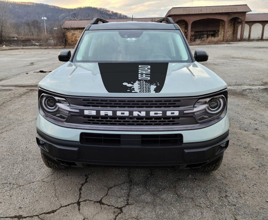 "OFF ROAD" Hood Decal Cover for 2021 - 2025 Ford Bronco Sport - Speedlogix