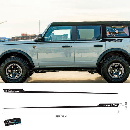 Offroad Overland Bronco Stripes Decal Sticker. 7035 - Speedlogix