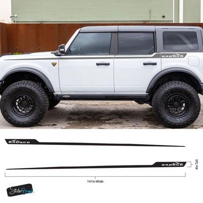 Offroad Overland Bronco Stripes Decal Sticker. 7035 - Speedlogix