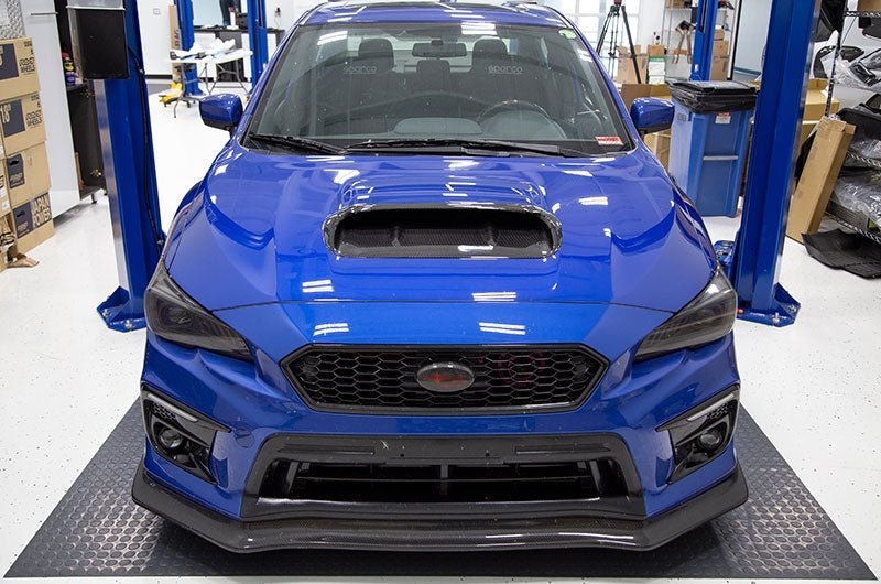 OLM A1 Aggressive Carbon Fiber Full Replacement Hood Scoop - 2015 - 2021 WRX / STI - Speedlogix