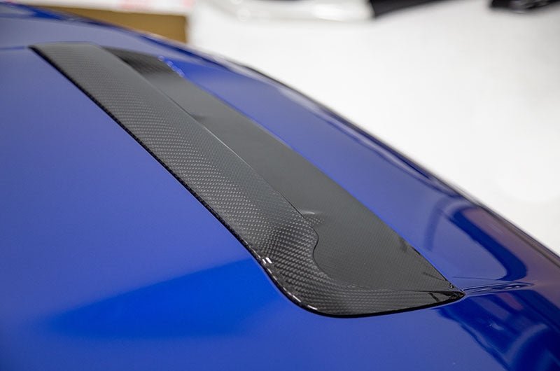 OLM A1 Aggressive Carbon Fiber Full Replacement Hood Scoop - 2015 - 2021 WRX / STI - Speedlogix