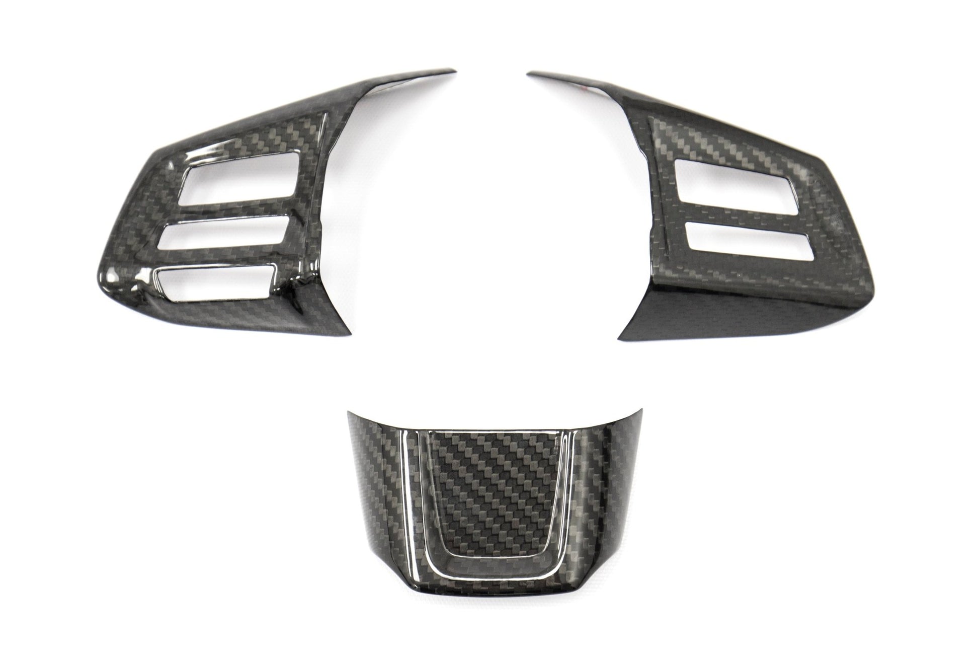 OLM Carbon Fiber Steering Wheel Covers - 2015 Subaru WRX / 2015 STI (MT) - Speedlogix