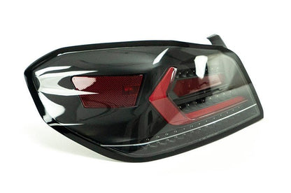 OLM Evolution Tail Lights (Clear Lens, Black Base, Red Bar) - 2015 - 2021 WRX / STI - Speedlogix