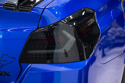 OLM Evolution Tail Lights (Smoked Lens, Black Base, White Bar) - 2015 - 2021 WRX / STI - Speedlogix