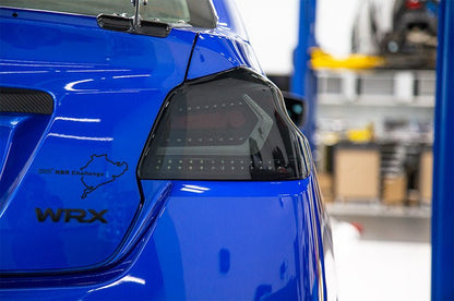 OLM Evolution Tail Lights (Smoked Lens, Black Base, White Bar) - 2015 - 2021 WRX / STI - Speedlogix