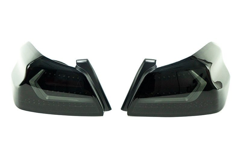 OLM Evolution Tail Lights (Smoked Lens, Black Base, White Bar) - 2015 - 2021 WRX / STI - Speedlogix