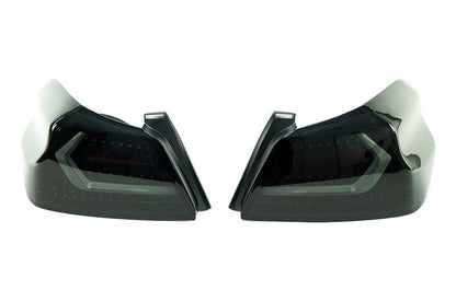 OLM Evolution Tail Lights (Smoked Lens, Black Base, White Bar) - 2015 - 2021 WRX / STI - Speedlogix