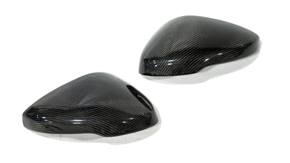 OLM Full Replacement Carbon Fiber Mirror Covers w/Turn Signal - 2022+ Honda Civic / Type R / 2023+ Acura Integra - Speedlogix