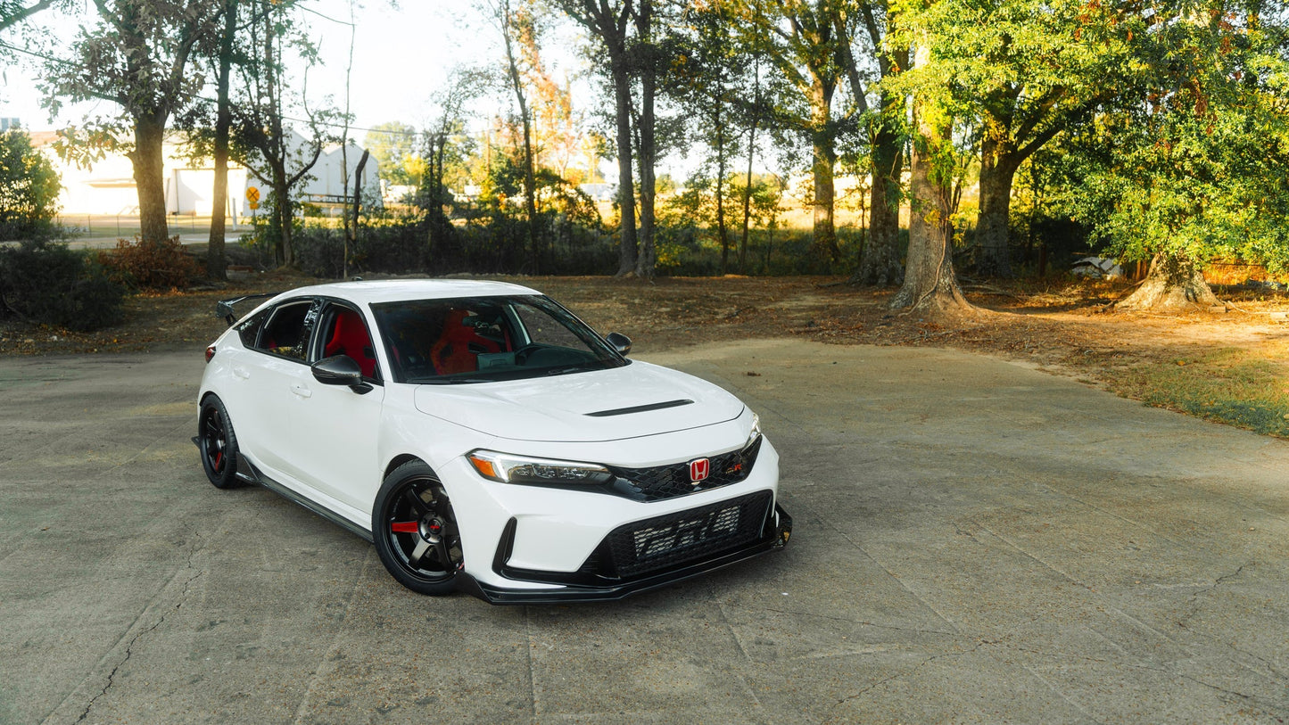 OLM Full Replacement Carbon Fiber Mirror Covers w/Turn Signal - 2022+ Honda Civic / Type R / 2023+ Acura Integra - Speedlogix