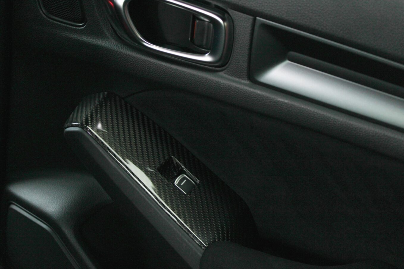 OLM LE Carbon Fiber Window Switch Panel Covers (Set of 4) - 2022+ FL Honda Civic / FL5 Type R - Speedlogix