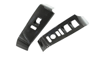 OLM LE Carbon Fiber Window Switch Panel Covers (Set of 4) - 2022+ FL Honda Civic / FL5 Type R - Speedlogix