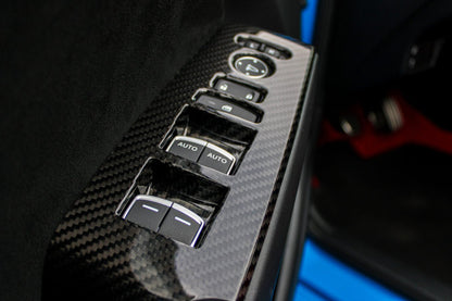 OLM LE Carbon Fiber Window Switch Panel Covers (Set of 4) - 2022+ FL Honda Civic / FL5 Type R - Speedlogix