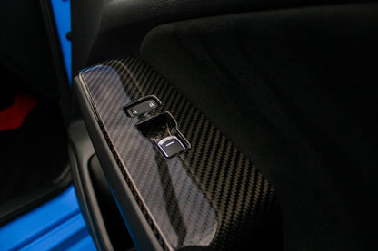 OLM LE Carbon Fiber Window Switch Panel Covers (Set of 4) - 2022+ FL Honda Civic / FL5 Type R - Speedlogix