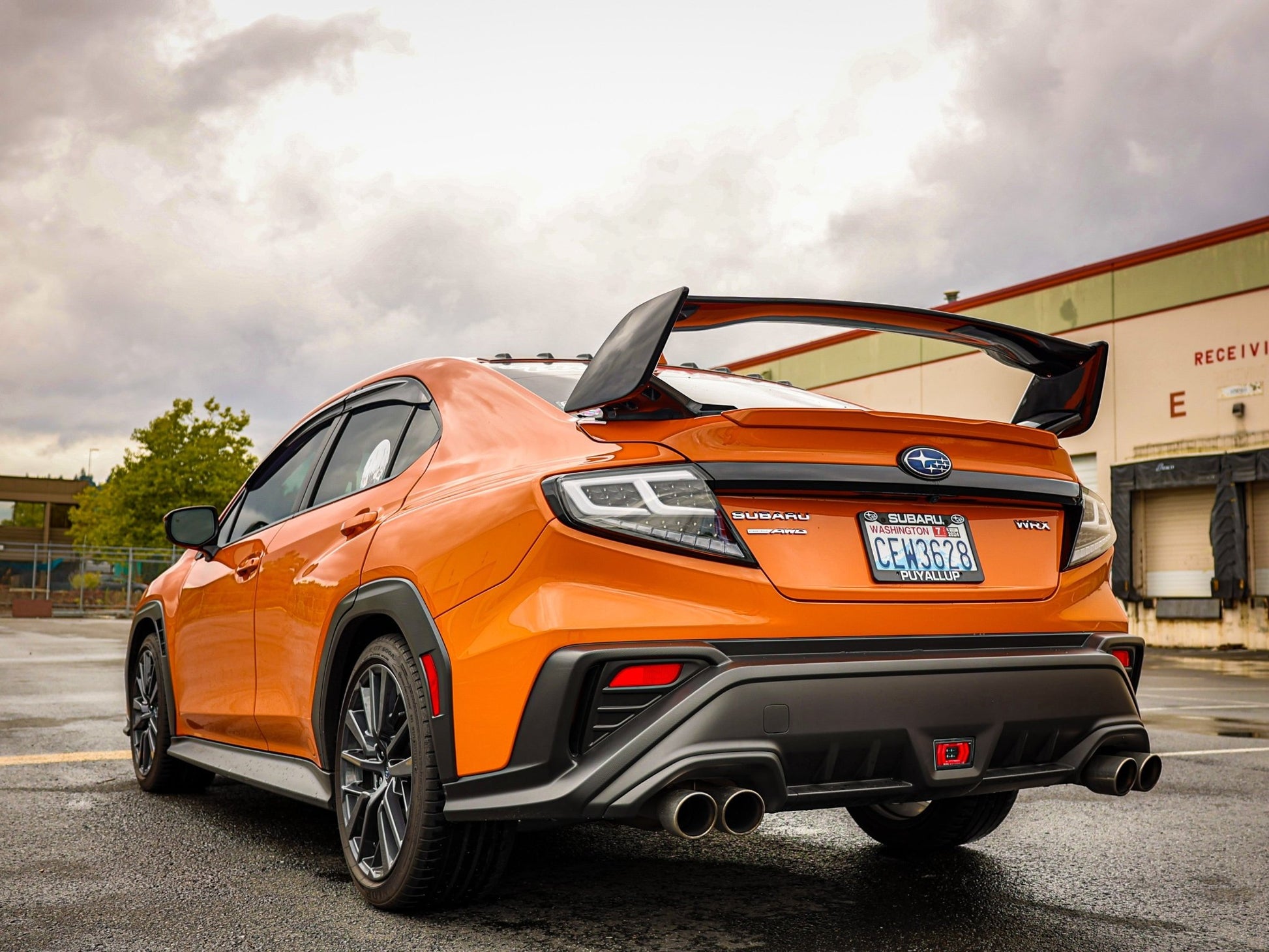 OLM Spec - AR LED Taillights (Clear Lens/Black Base/White Bar) - 2022+ WRX - Speedlogix